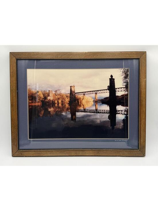 Other - William Pierce Framed Bridge Landscape Print Wall Art Rustic Nature Decor